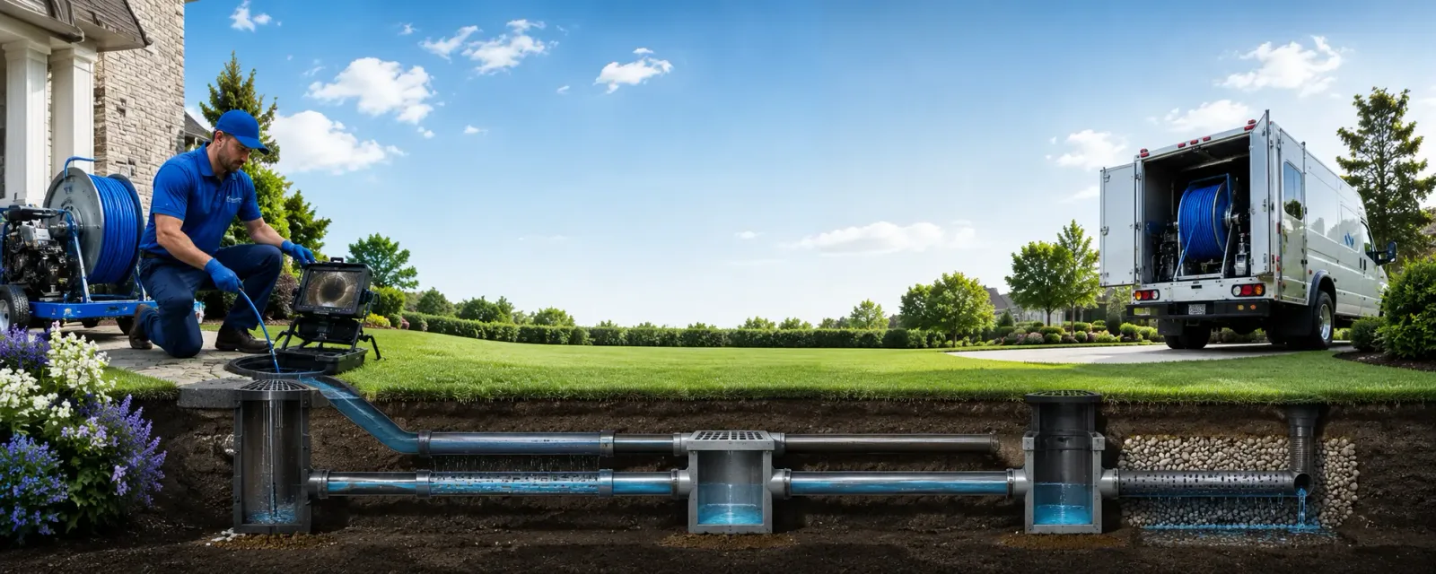 Outdoor drain cleaning information for Jefferson Valley, NY